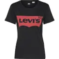 Levi's Levi'stil kvinder. 17369-0201 Den perfekte T-shirt sort (L), Casual, Bomuld, Korte ærmer, Bæredygtig