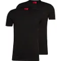 Hugo Boss HUGOtil mænd. 50325440 Pakke med 2 sorte runde T-shirts (XL), Casual, Bomuld, Korte ærmer, Bæredygtig