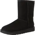 Ugg UGGtil kvinder. 1016223 Classic Short II ankelstøvler i læder sort (37), Fast, Ingen, Casual