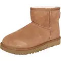 Ugg UGGtil kvinder. 1016222 Classic Mini II camel læder ankelstøvler (41), Brun, Fast, Ingen, Casual