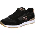 SKECHERS Skecherstil kvinder. 111 Træningssko OG 85 Goldn Gurl sort med Memory Foam (36), Stof, 3-5 cm, Blonder, Casual