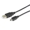 Prokord Usb-kabel 3m. Usb A Mini-usb B Sort
