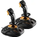 Thrustmaster T.16000m Fcs Space Sim Duo Orange, Sort