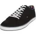 Tommy Hilfiger Tommy Hilfigertil mænd. FM0FM00596 Lærredssko med snørebånd, sort (46), Stof, Blonder, Casual