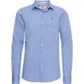 Tommy Hilfiger Tommy Jeanstil mænd. DM0DM04405 Original Popelyn Stretch skjorte lavendel (S), Casual, Bomuld, Lange ærmer