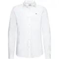 Tommy Hilfiger Tommy Jeanstil mænd. DM0DM04405 Original Stretch Poplin skjorte hvid (XL), Casual, Bomuld, Lange ærmer
