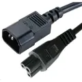 Microconnect Power Cord Notebook 1.8m. C14 Forbinder C5 Forbinder Sort