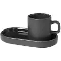 Blomus Espressokop med underkop PILAR, sæt med 2 stk, kaki, Blomus