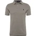 Ralph Lauren Polo Ralph Laurentil mænd. 710548797011 Slim Fit Polo grå poloshirt (S), Casual, Bomuld, Korte ærmer