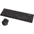 Sandberg Wireless Office Desktop Set - Tastatur & Mus sæt - Nordisk - Sort