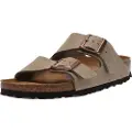 Birkenstock Birkenstocktil kvinder. 951303 Arizona-sandaler i taupefarvet læder (37), Fast, Ingen, Casual, Gråt