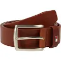 Tommy Hilfiger Tommy Hilfigertil mænd. AM0AM08360 Brunt Denton læderbælte (100 cm), Casual