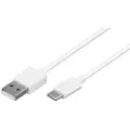 Goobay USB-C-kabel 0.5m - USB-C/USB-A - Hvid