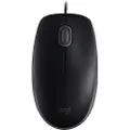 Logitech B110 Silent - mouse - Black - USB - Mus - Optisk - 3 knapper - Sort
