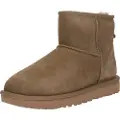 Ugg UGGtil kvinder. 1016222 Classic Mini II Ankelstøvler i læder, brun (36), Fast, Ingen, Casual, Afslappet, Grøn