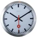 Nextime - Vægur/Bordur Station Stripe Diameter 19 cm - Hvid - Vægure og bordure - - Homeroom