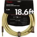 Fender Deluxe 186 Fod Langt Lige/Vinklet Instrumentkabel Tweed
