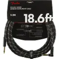 Fender Deluxe 186 Fod Lige/Vinklet Instrumentkabel Sort Tweed