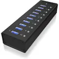 Icy Box Ib-ac6110 10-port Usb 3.0 Hub Adapter