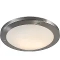 QAZQA Moderne loftslampe stål 41 cm IP44 - Yuma