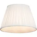 QAZQA Plisseret lampeskærm hvid 25/16,5 cm