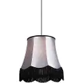 QAZQA Retro pendellampe sort med grå 45 cm - Granny