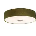 QAZQA Rustik loftslampe grøn 50 cm - Drum Jute