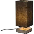 QAZQA Moderne bordlampe sort med stål - Milo