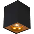 QAZQA Moderne spotlight sort med guld - Quba Delux