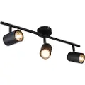 QAZQA Moderne spotlight sort vippelig 3-lys - Jeana