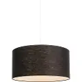 QAZQA Moderne pendellampe hvid med sort skærm 50 cm - Combi 1