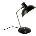 QAZQA Retro bordlampe sort med bronze - Milou