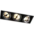 QAZQA Nedfældet spotlight sort AR111 trimless 3-lys - Oneon