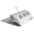 Ewent Ew3935 5 Port Desktop Power Socket With 2 Usb Forlængerledning