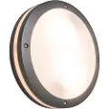 QAZQA Væg- og loftslampe mørkegrå 2-lys IP54 - Glow