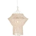 QAZQA Rustik pendellampe Makrame 90 cm - String