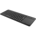 Deltaco Wireless mini Keyboard with Touchpad Nordic Black - Tastatur - Nordisk - Sort