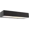 QAZQA Design aflang væglampe sort 35 cm - Houx