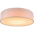 QAZQA Loftslampe lyserød 40 cm inkl. LED - Drum LED