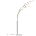 QAZQA Art Deco gulvlampe guld 5-lys - Sixties Marmo