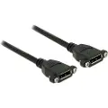 DeLOCK Displayport-kønsskifter Displayport Displayport Sort