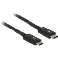 Teknikproffset Thunderbolt 3-cable 20gbps 2m. Usb C Usb C Sort
