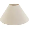 QAZQA Stof lampeskærm beige rund vinklet 50/17,5/25