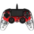 Nacon Ps4ofcpadclred Spil-controller Rød, Transparent Usb Gamepad Analog/digital Pc, Playstation 4 Rød, Transparent