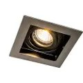 QAZQA Nedfældet spotlight stål sort - Carree 1