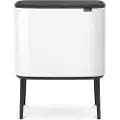 Brabantia Tryklågs affaldsspand BO 3 x 11 l, hvid, Brabantia