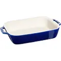 Staub Bagefad 27 x 19 cm, blå, keramik, Staub