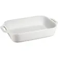 Staub Bageform 27 x 19 cm, hvid, keramik, Staub