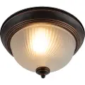 QAZQA Klassisk loftslampe brun opal - Classico