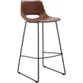 Kave Home - Barstol Ziggy 2-pak, 75 cm - Brun - Barstole & -taburetter - - Homeroom